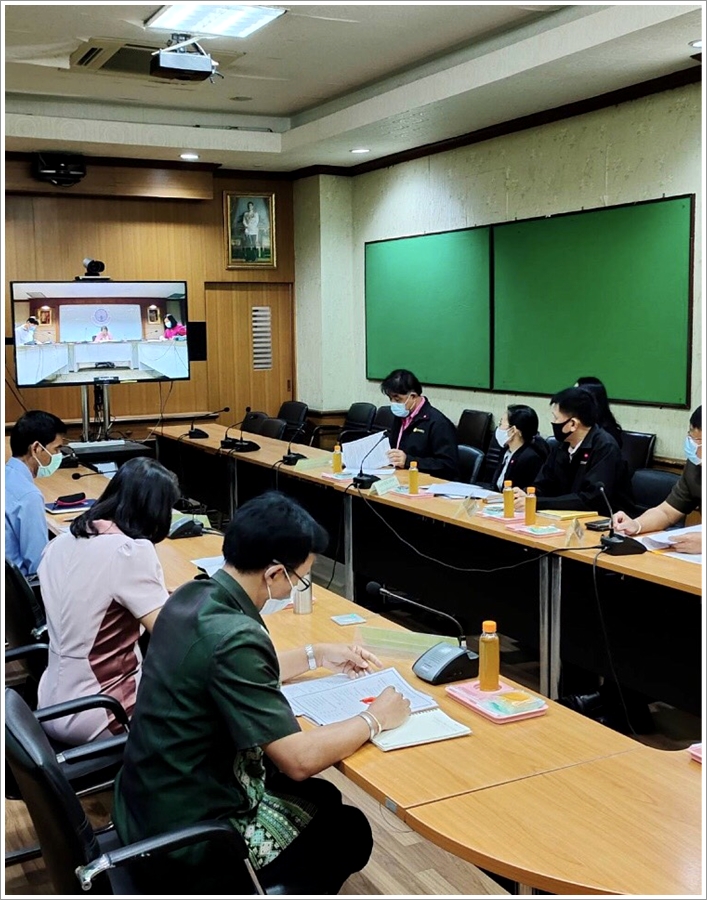﻿ผู้ตรวจราชการกระทรวงยุติธรรม ประชุมตรวจราชการประจำปีงบประมาณ พ.ศ. 2564 ผ่านระบบการประชุมทางไกลผ่านจอภาพ (Video Conference System) ในพื้นที่จังหวัดราชบุรี
